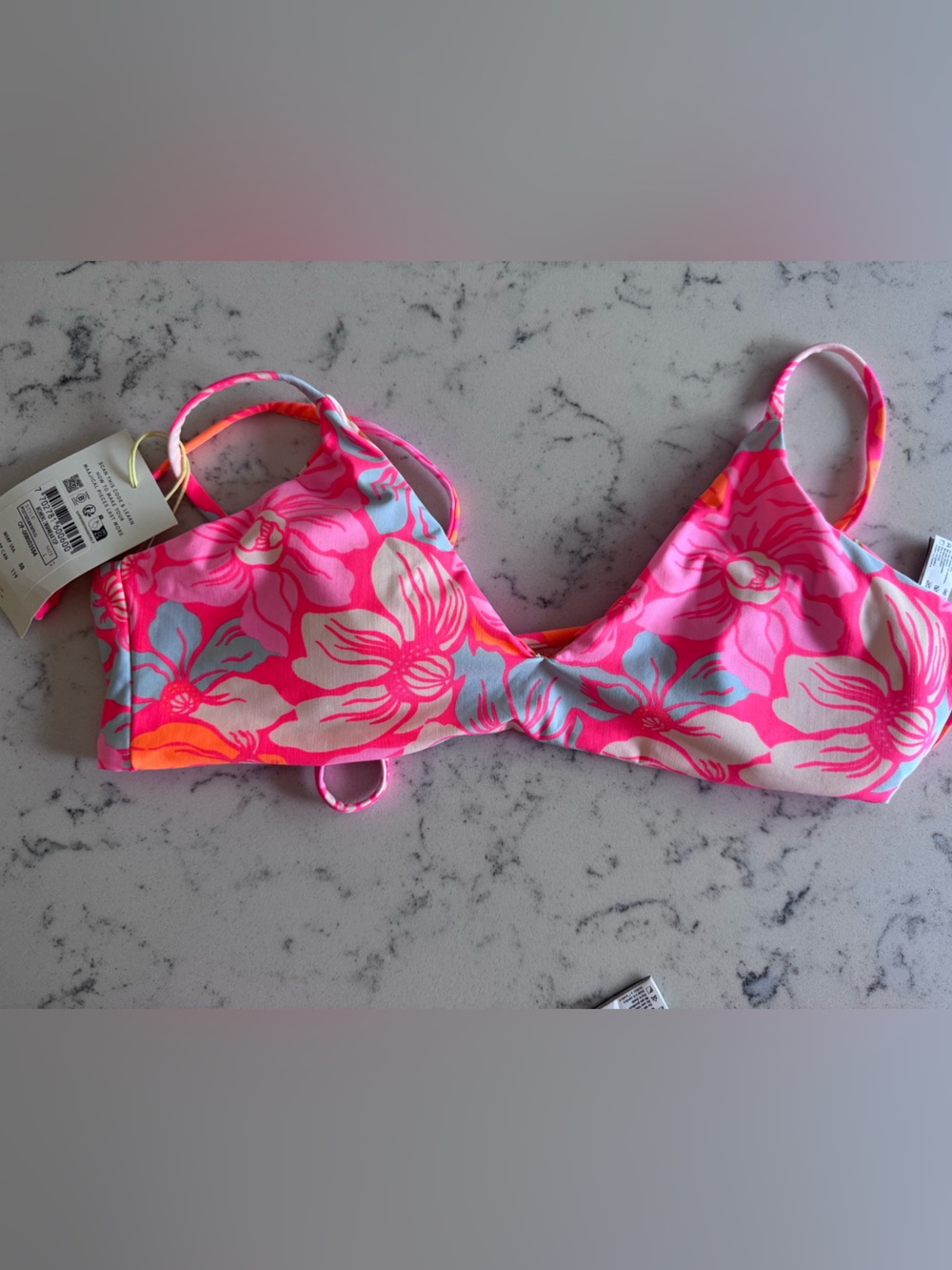 Maaji Pink Multi Floral Bikini Top